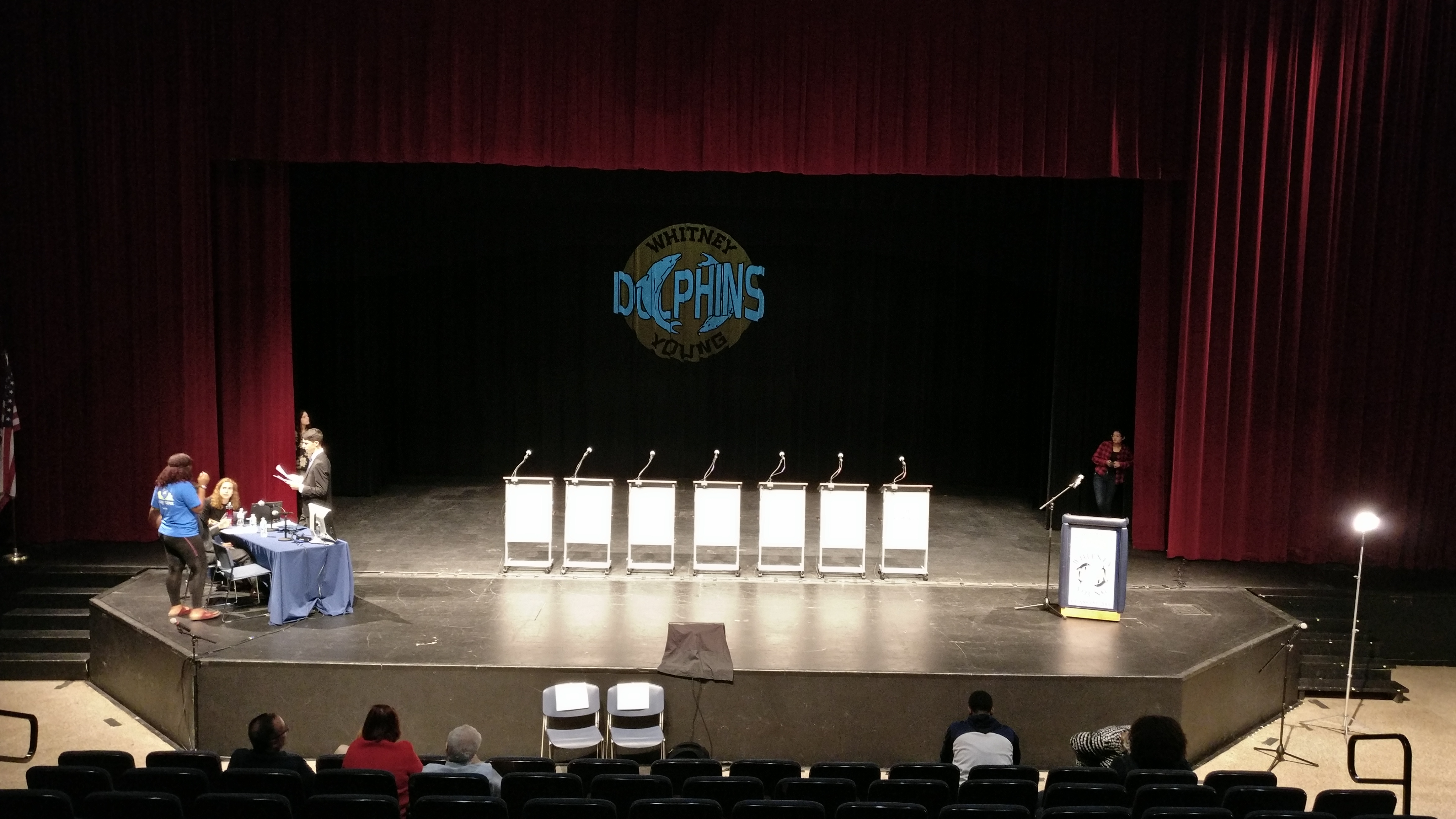 Staging for Gubernatorial Debate 10-03-2017